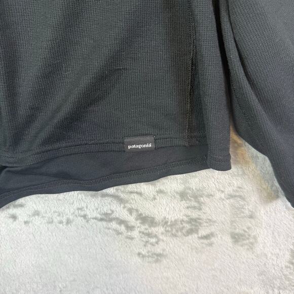 Patagonia Capilene 2 lightweight black active causal quarter zip pullover mens L - Picture 3 of 6